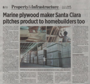 BusinessWorld - Marine plywood maker Santa Clara pitches product to homebuilders too